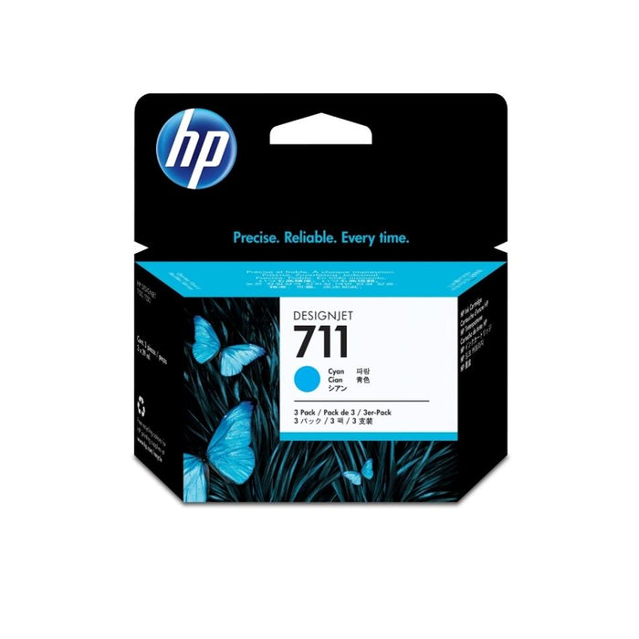 HP #711 29ml Cyan 3pk CZ134A