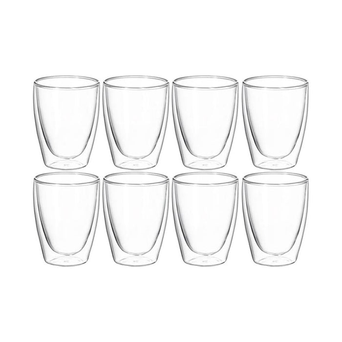 Caffe Twin Wall Glass 250Ml 8 Piece Set_1