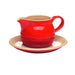 Chasseur La Cuissn Gravy Boat+Saucer Red_1