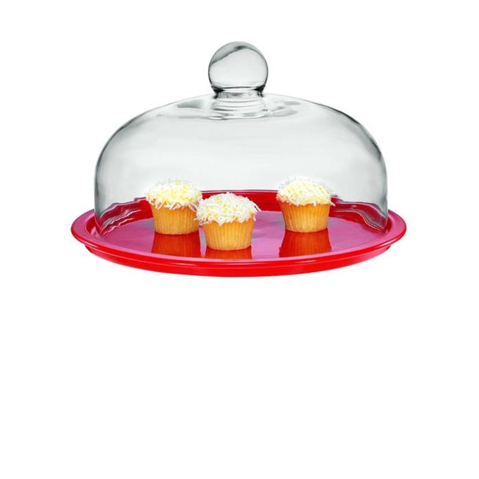 Chasseur La Cuisson Cake Platter WLid red_1