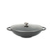 Chasseur Wok37cm4.5l+Glass Lid Caviar_1