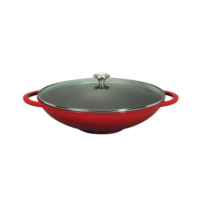 Chasseur Wok37cm4.5l+Glass Lid Inf Red_1
