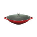 Chasseur Wok37cm4.5l+Glass Lid Inf Red_1