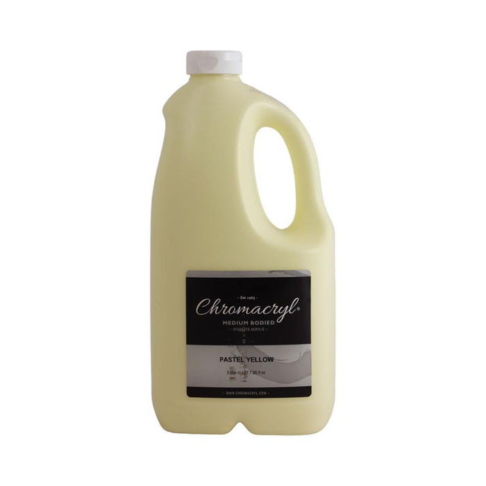 Chroma Chromacryl 2L Acrylic Paint Pastel Yellow 179317_1