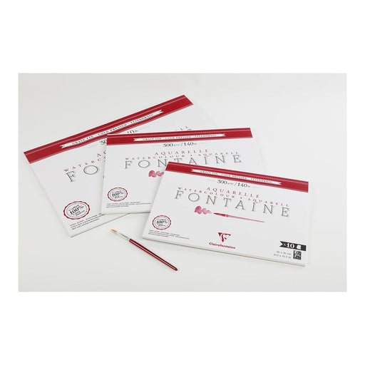 Clairefontaine Fontaine Cold Pressed Pad 26x36cm 300g 10sh C975512C_2