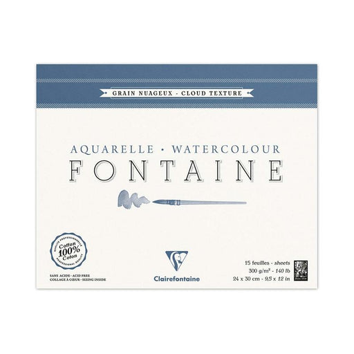 Clairefontaine Fontaine Pad Cloudy 24x30cm 300gsm 15sh C96421C_1
