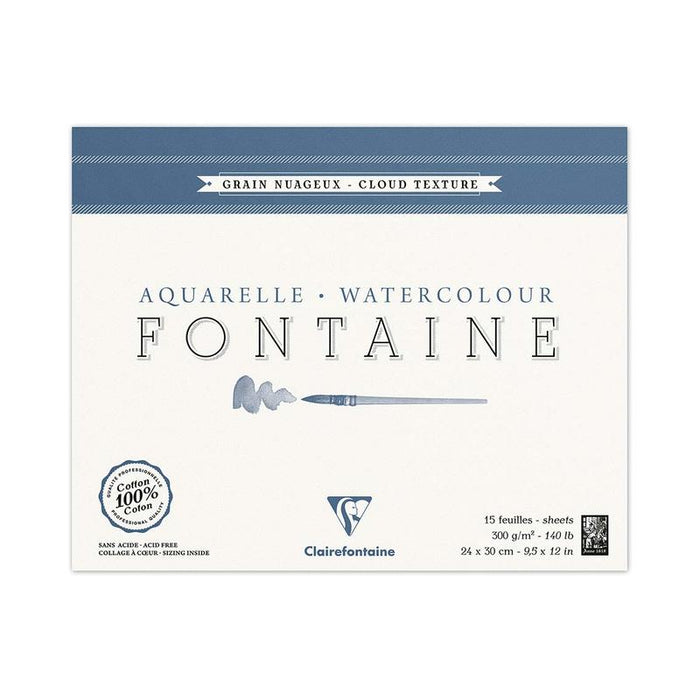 Clairefontaine Fontaine Pad Cloudy 24x30cm 300gsm 15sh C96421C_1