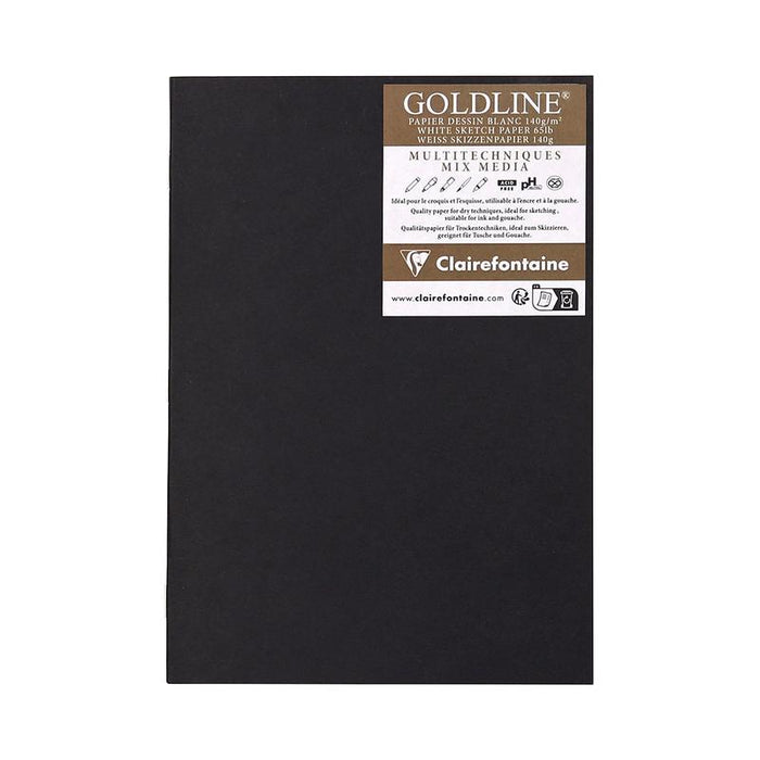 Clairefontaine Goldline Sketchbook White 140g A4 20sh C975525C_1