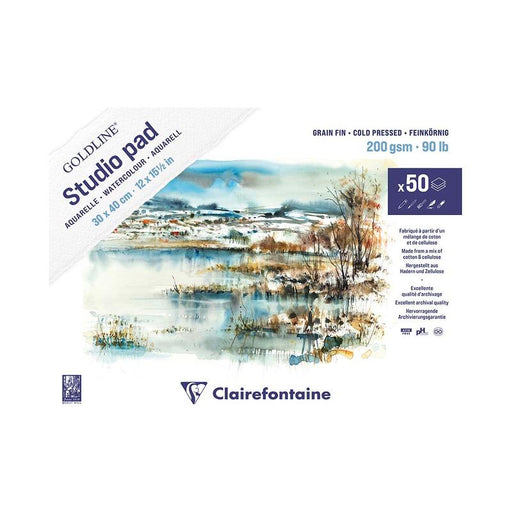Clairefontaine Goldline Studio Watercolour Pad 30x40cm 50sh C975717C_1