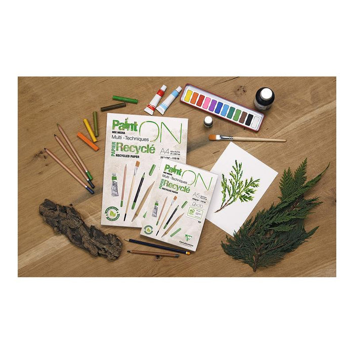 Clairefontaine PaintON Recycled Paper Pad White A3 30sh C975742C_2