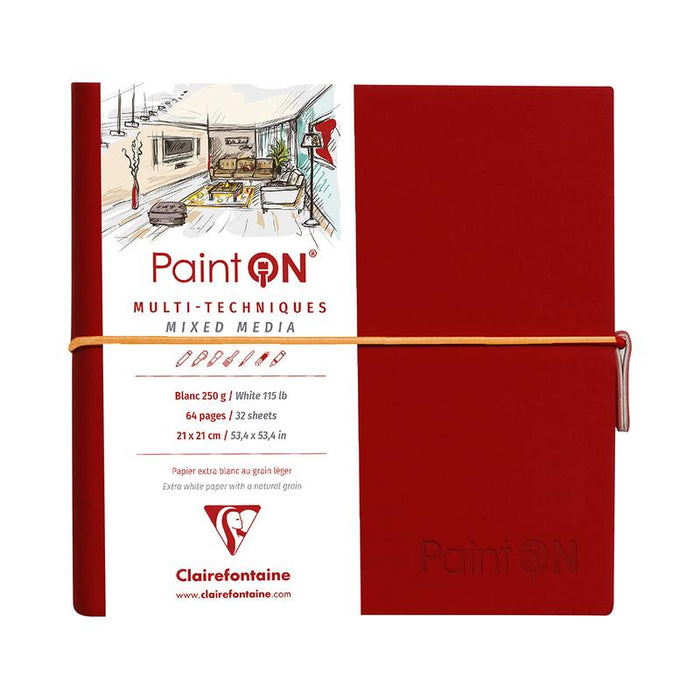 Clairefontaine PaintON Stitchbook White 19x19cm 250g 32sh C975435C_1