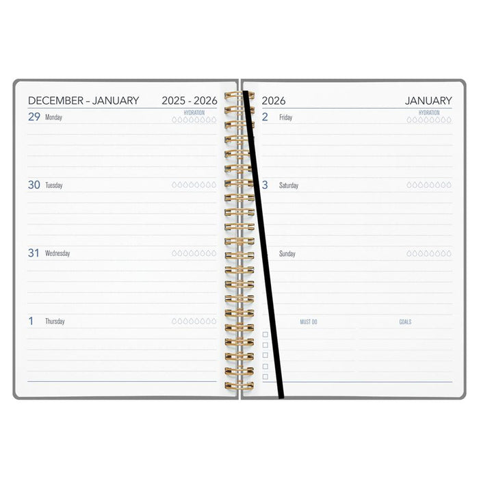 Collins 2026 A53 Diary Contemporary Art Gold Wiro Cover_4