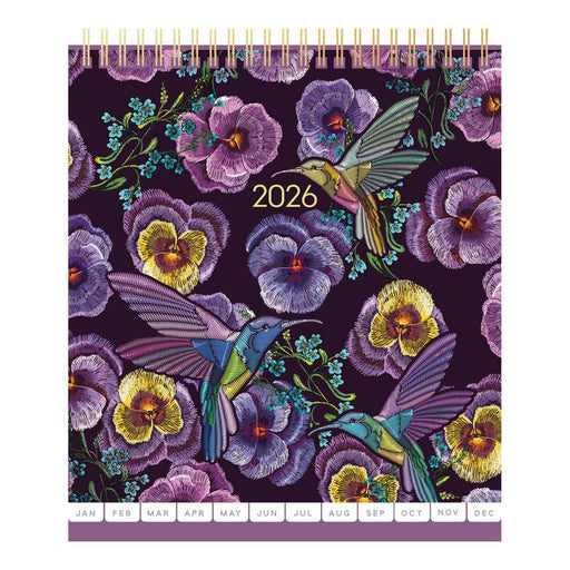 Collins 2026 Desk Calendar Beautiful Blooms 210x175mm_1