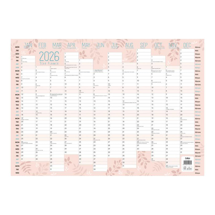 Collins A2 Wall Planner 2026 Bilingual Unlaminated 150644_2