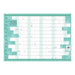 Collins A3 Unlaminated Wall Planner Even Year 150645_1