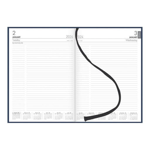Collins A41 Navy Diary Even Year 438032, Daily Planner_2