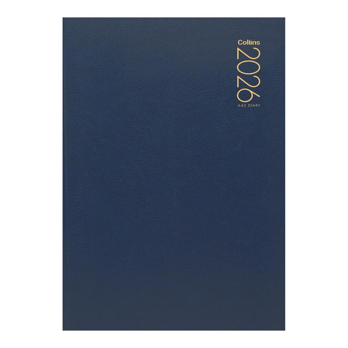 Collins A43 Navy Even Year Diary - Week to View 438045_1