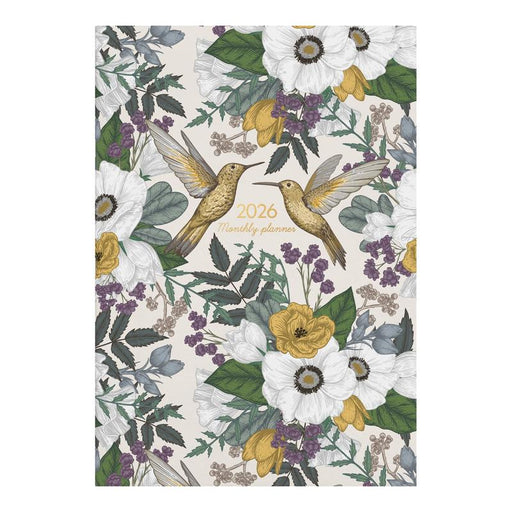 Collins A4 Floral Monthly Planner 110460 - Even Year_1