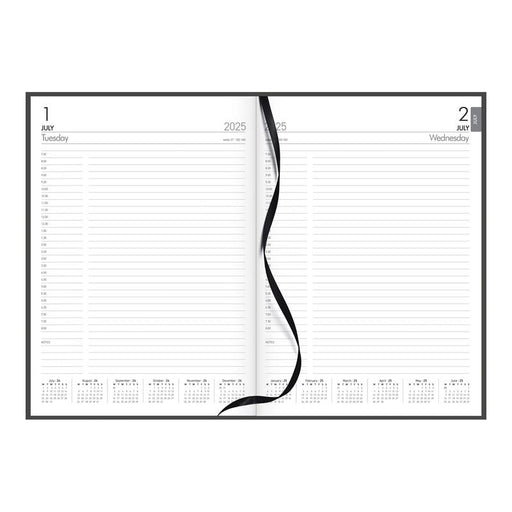 Collins A4 Mid Year Diary 2025/2026 Day Per Page Black_2