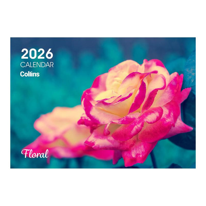 Collins A4 NZ Floral Wall Calendar Even Year 11294614_1