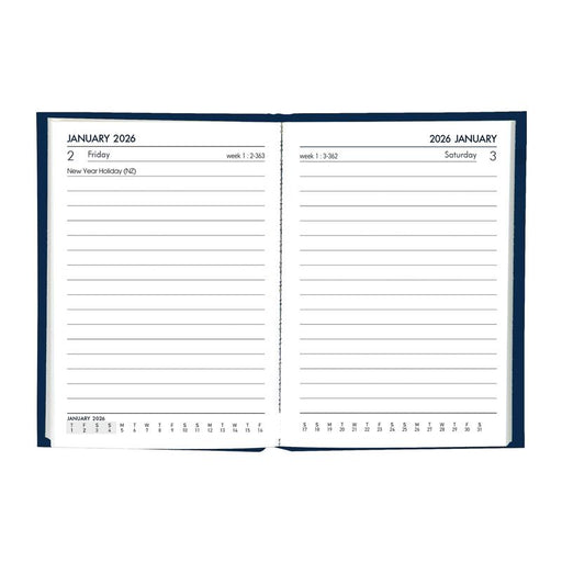 Collins A71 Navy Diary 2024, Day to View, Adhesive Bound_2