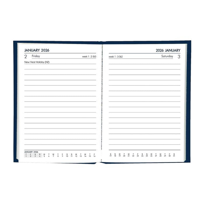 Collins A71 Navy Diary 2024, Day to View, Adhesive Bound_2