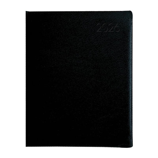 Collins Wiro Tabbed Diary 246x165mm Black Even Year 441627_1