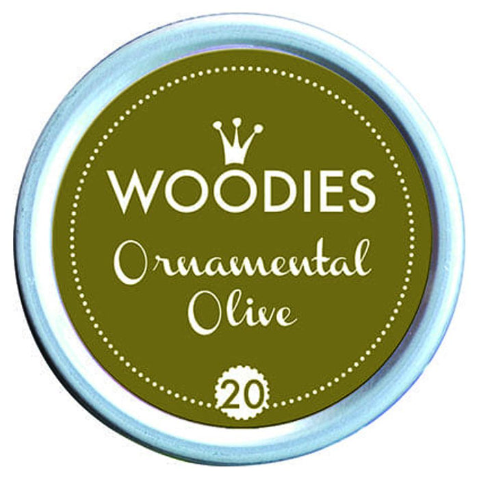 Colop Woodies 38mm Stamp Pad - Ornamental Olive 350030_1
