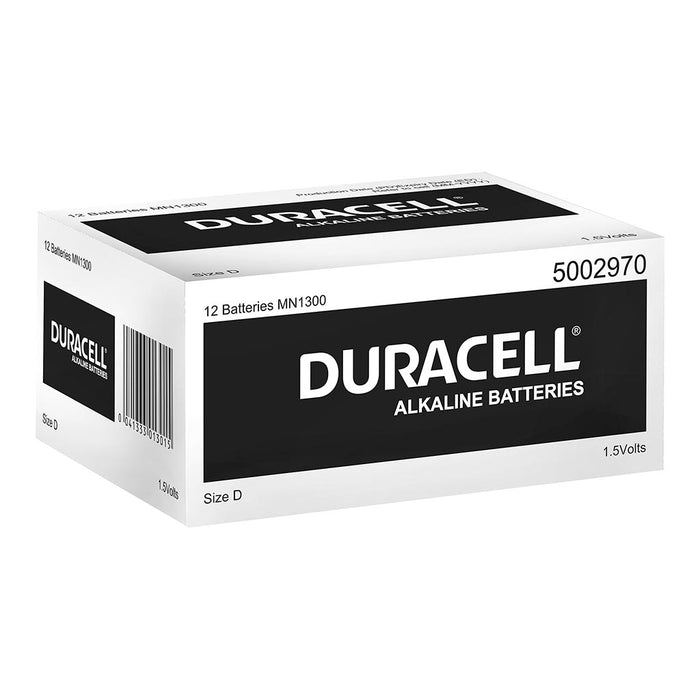 Duracell Coppertop Alkaline D Battery Pack of 12