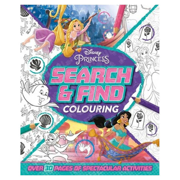 DISNEY PRINCESS: SEARCH & FIND COLOURING_1