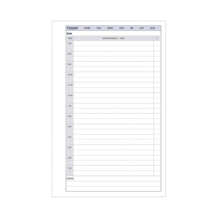 Debden Desk Dayplanner Refill Undated Day to a Page CDDK1015_2