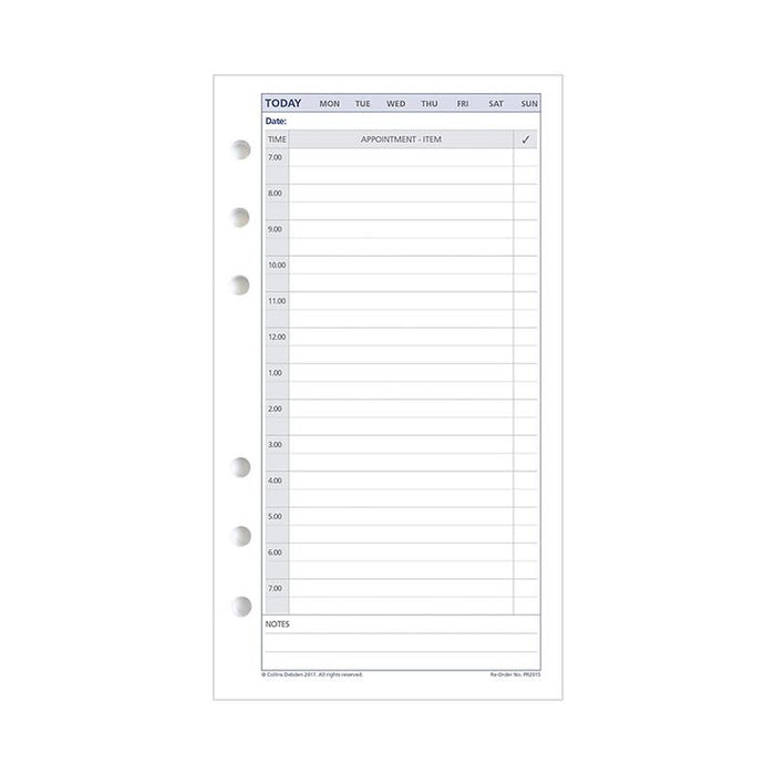 Debden Personal Dayplanner Refill Undated Day to a Page CDPR2015_2