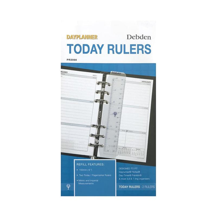 Debden Personal Dayplanner Today Ruler, Pack of 2 CDPR2008_1