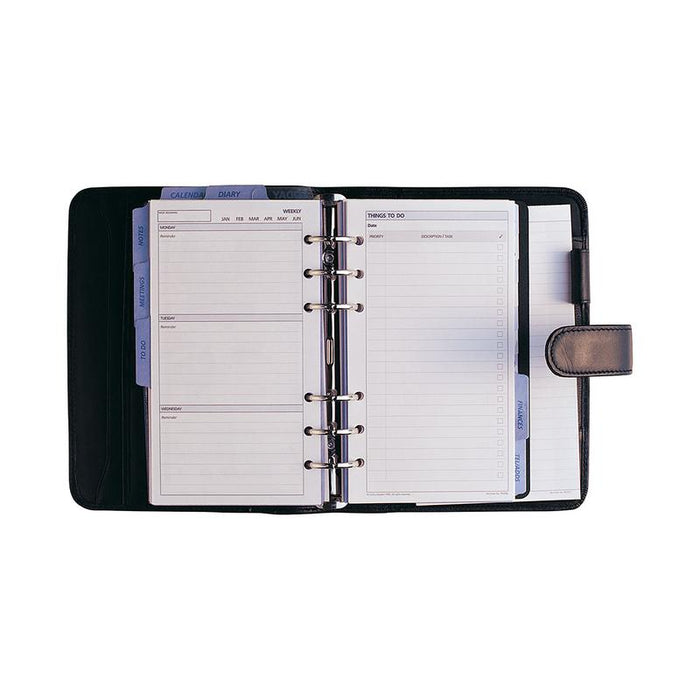 Debden Personal Dayplanner with Snap Closure Black CDPR2599_2