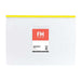 FM A4 Clear PVC Data Wallet with Zip - Assorted Colors 231870_2