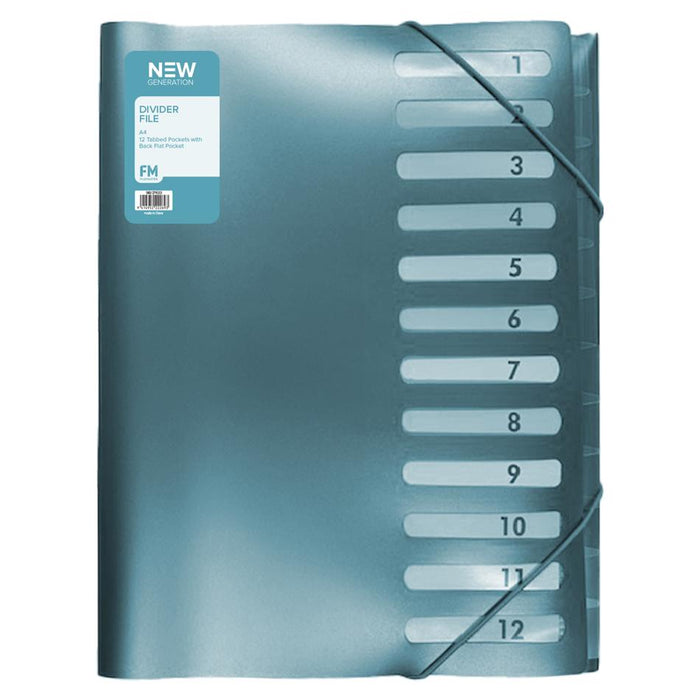FM A4 Divider File 12 Tabs Ocean Blue 12466534_1