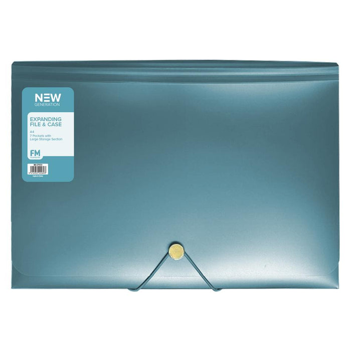 FM A4 Expanding File 7 Pocket Ocean Blue 12466528_1