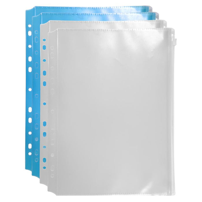 FM A4 Zip Lock Binder Pockets - Assorted 4 Pack_1