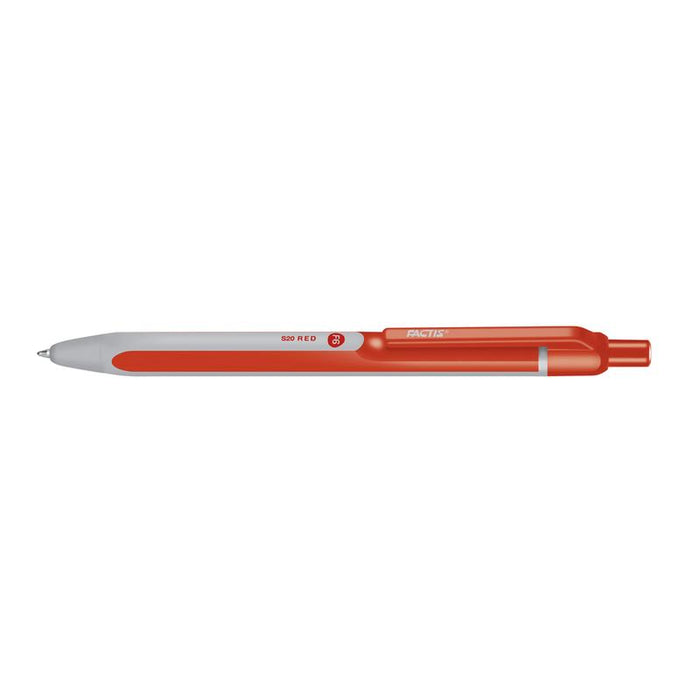 Factis F6 Medium Ballpoint Pen 1.0mm Red 214381_1