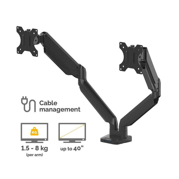 Fellowes Monitor Arm Platinum Dual F8042501_3
