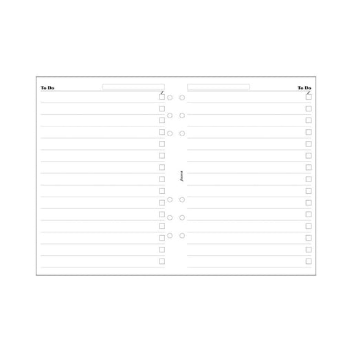 Filofax A5 Organiser Refill To Do List 20 Sheets White_1