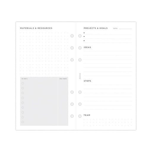 Filofax A5 Project Management Refill 56 Sheets F132685_2