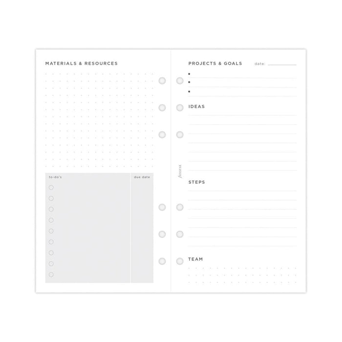 Filofax A5 Project Management Refill 56 Sheets F132685_2