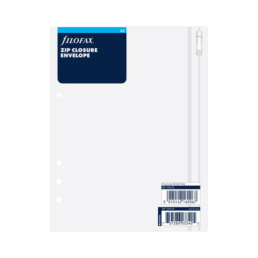 Filofax A5 Translucent Zip Lock Envelope F343618_1