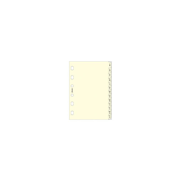 Filofax A-Z Pocket Organiser Refill Index Cotton Cream F211664_2