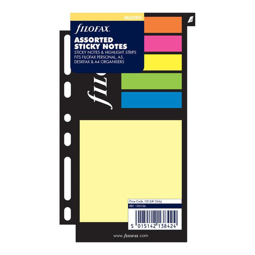 Filofax Accessory Sticky Notes Assorted Personal F130136_1