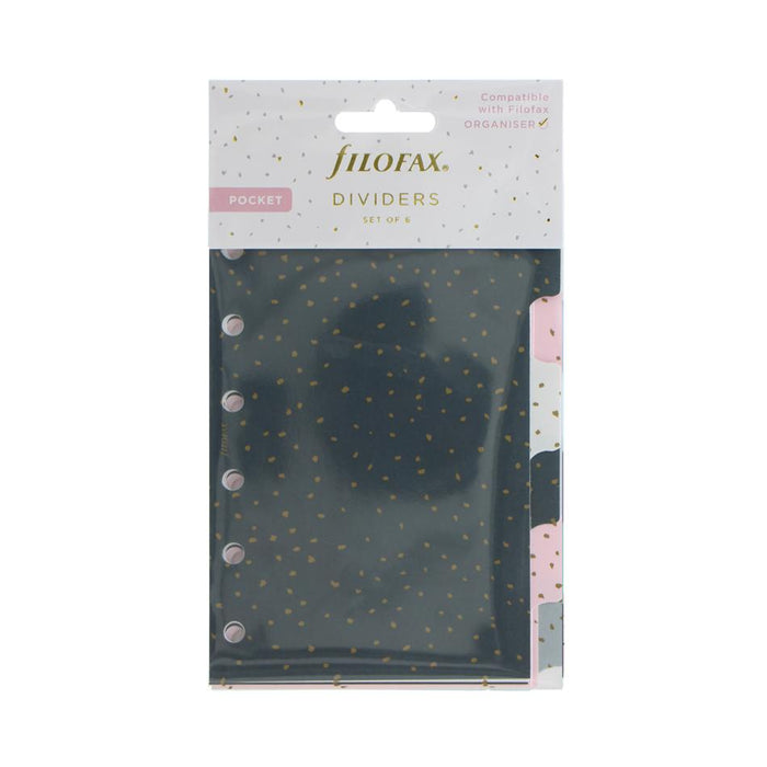 Filofax Confetti Plastic Pocket Dividers Set of 6 F132704_1