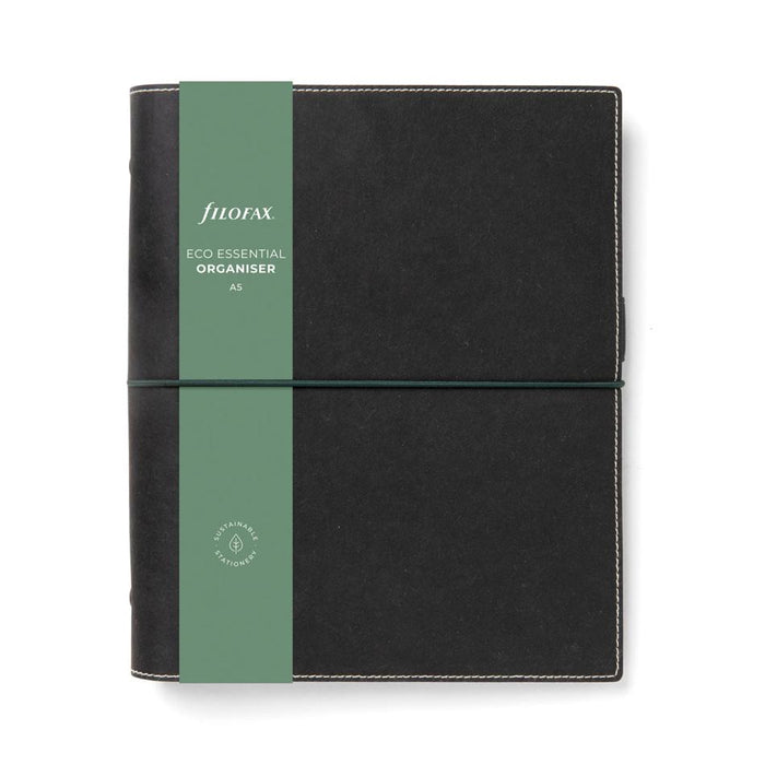 Filofax Eco A5 Organiser Ebony with 30mm Rings F022684_1
