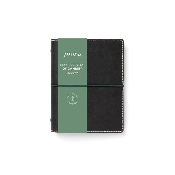 Filofax Eco Essential Pocket Organiser Ebony F022682_1