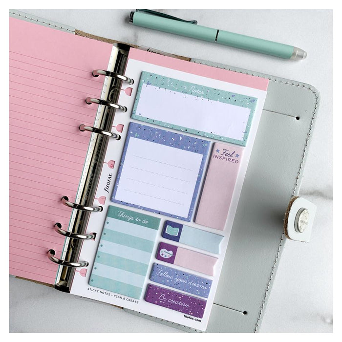 Filofax Expressions Sticky Notes Pack - 8 Pads, A5 Fit_3